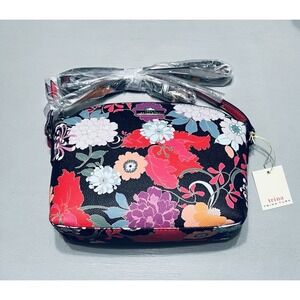 Trina Turk Bag Purse Crossbody Handbag Floral 10" X 8" Adjustable